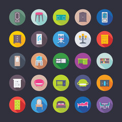 Flat Icons Furniture Set

