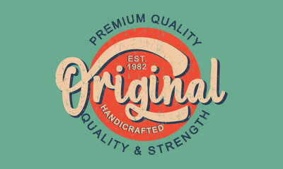Original Premium quality  Illustration  typography for t-shirts