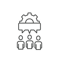 Forum discussion icons  symbol vector elements for infographic web