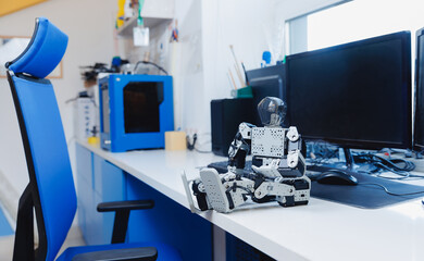 Smart robot AI machine for kids, children and students to learn programming languages, coding, STEAM mathematics engineering skills