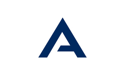 Initial letter A logo vector design