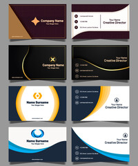 Template of Business Card Set