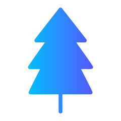 Fototapeta premium pine gradient icon