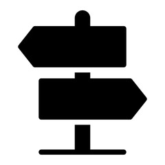 Obraz premium direction glyph icon
