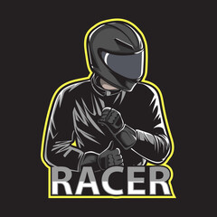 illustration of racer vector EPS10