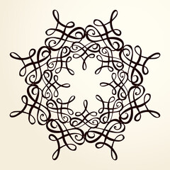 Vignette. Vector drawing