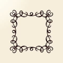 Vignette. Vector drawing