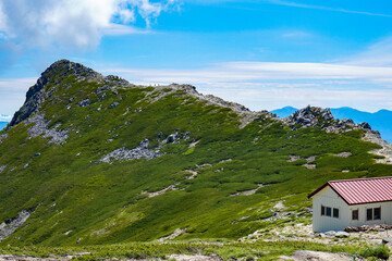 Ina Mae Dake  mountain  ridgeline Summer  Komagane City Nagano Japan