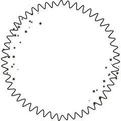 Modern shape frame outline