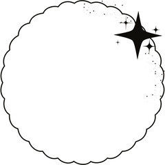 Modern shape frame outline