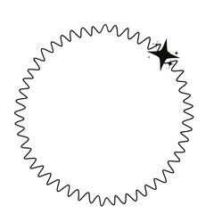 Modern shape frame outline