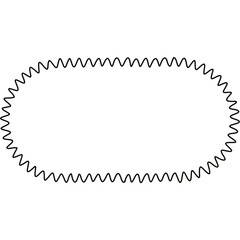 Modern shape frame outline