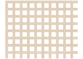 白木の角材を組み合わせた木製の格子　シームレスなパターン