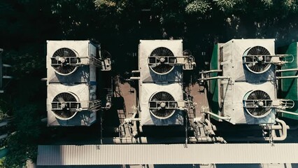 The cooling tower systems are being used for process cooling. heat exchanger in which air and water to decrease temperature for heavy industrial