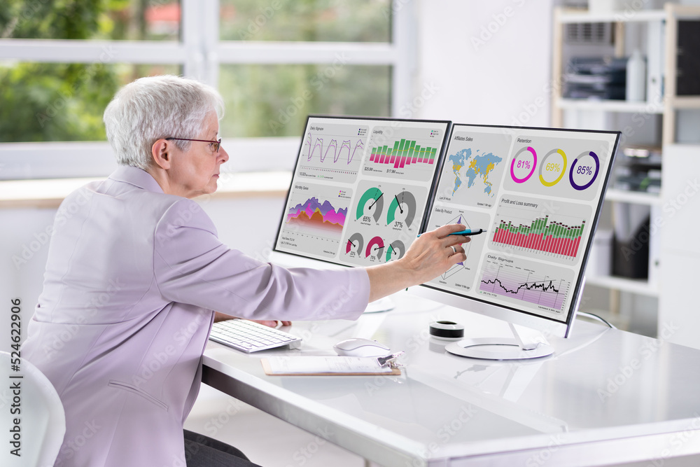 Poster KPI Business Analytics Data Dashboard