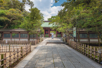 鎌倉 高徳院 参道と仁王門