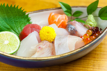 お造りの盛り合わせ