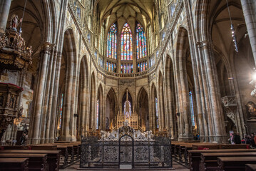 Fototapeta na wymiar Czech St Vitus Cathedral
