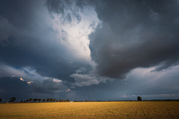 impending squall with rain, impending hurricane, impending rain, approaching storm, Prairie Storm,...