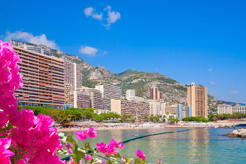 Panoramablick über Monte Carlo, Monaco