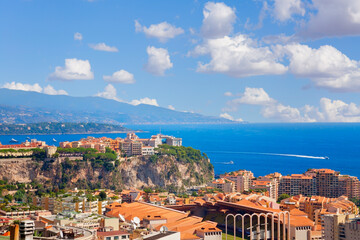 Panoramablick über Monte Carlo, Monaco