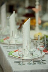 Crystal glasses for holiday