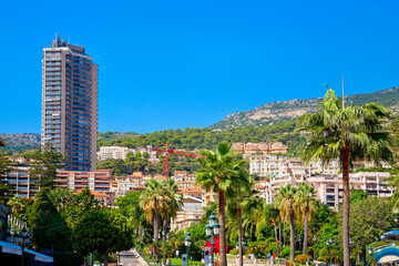 Panoramablick über Monte Carlo, Monaco