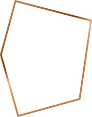 Golden vintage style frame border design 