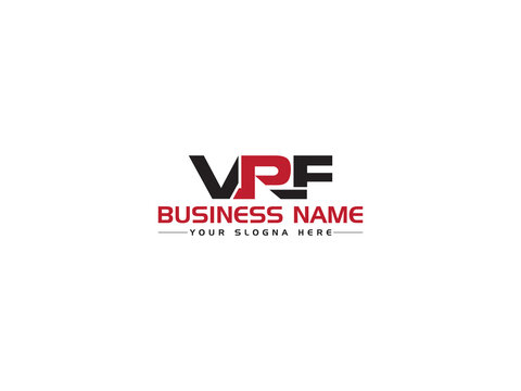 Minimalist VPF Logo Letter, Colorful VP vpf Letter Logo Icon Vector Image Design For Your Brand