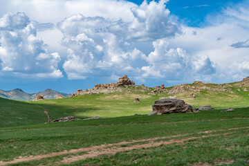 Obraz premium landscape with sky in Mongolia