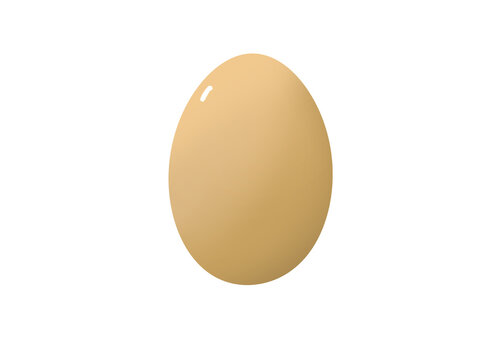 Illustration &OElig;uf entier avec coquille, oeuf dur, fond transparent