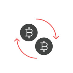 Bitcoin and crypto currency icons  symbol vector elements for infographic web