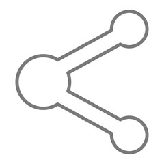 Share Greyscale Line Icon