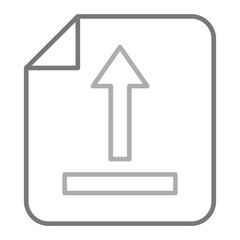 Upload Greyscale Line Icon