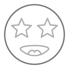 Star Greyscale Line Icon