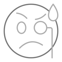 Monocle Greyscale Line Icon