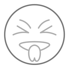 Taunt Greyscale Line Icon