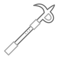 Hook Greyscale Line Icon
