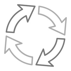 Loop Greyscale Line Icon