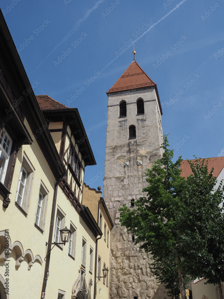 Poster view of the city of regensburg