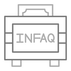 Infaq Greyscale Line Icon