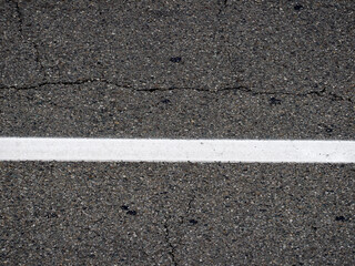 road marking on tarmac