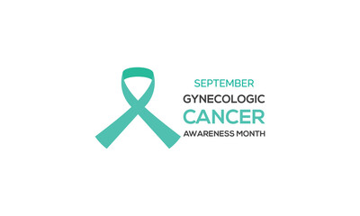 Gynecologic Cancer Awareness Month good for Gynecologic Cancer Awareness ribbons isolated on a white background. Vector illustration