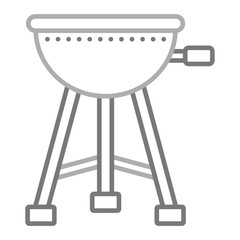Grill Greyscale Line Icon