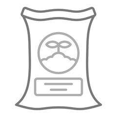 Fertilizer Greyscale Line Icon