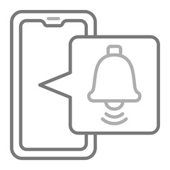 Alarm Greyscale Line Icon