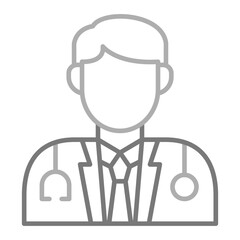 Doctor Greyscale Line Icon