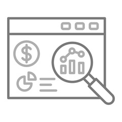 Research Greyscale Line Icon