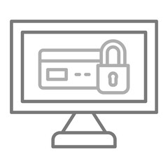 Security Greyscale Line Icon
