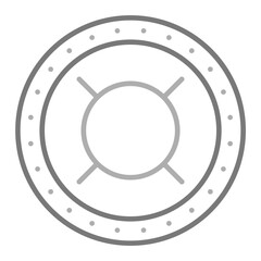 Naklejka premium Generic Greyscale Line Icon